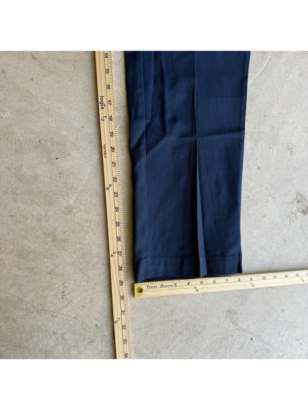 Vintage 70s-80s Dickies Talon Work Wear Navy 28x29 Pants